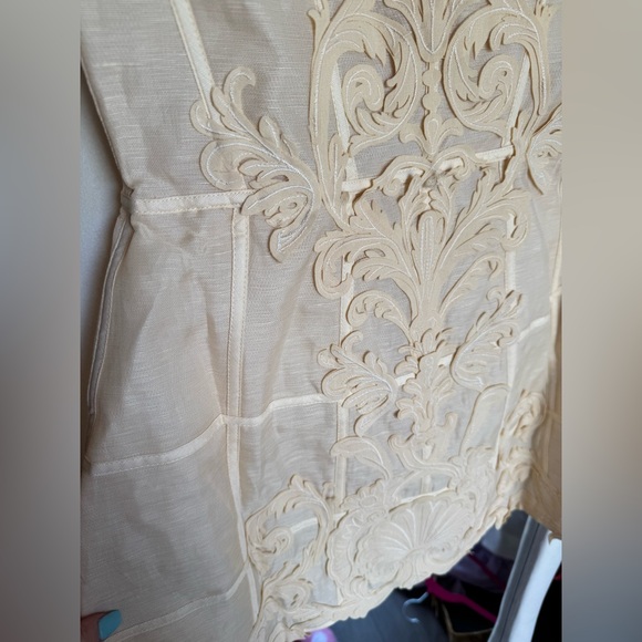 Zimmerman rebellion corset , beige Cream Lace Dress size 2 medium - Picture 4 of 10